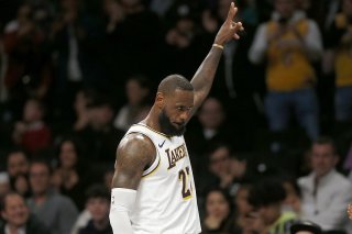 LeBron James acclamé par le public new-yorkais. KEYSTONE/AP/John Munson
